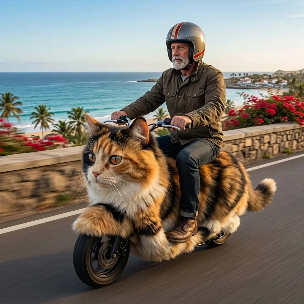 Discover the Cutest Way to Commute: Fluffy Cat Electric Scooter That Turns Heads