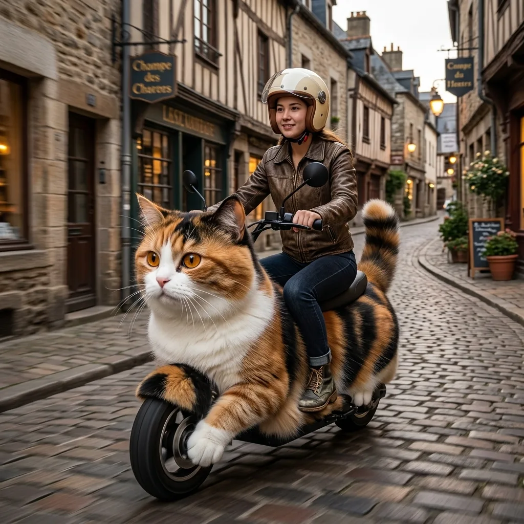Discover the Cutest Way to Commute: Fluffy Cat Electric Scooter That Turns Heads
