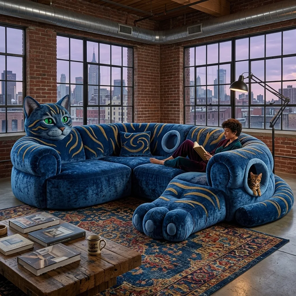 How to Use a Giant Cat Sectional Sofa to Maximize Comfort and Aesthetics