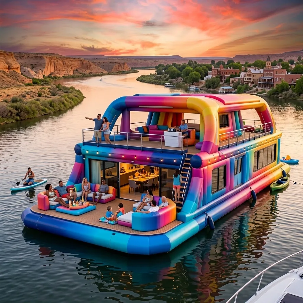 The Concept and Design of a Giant Inflatable Barge Home