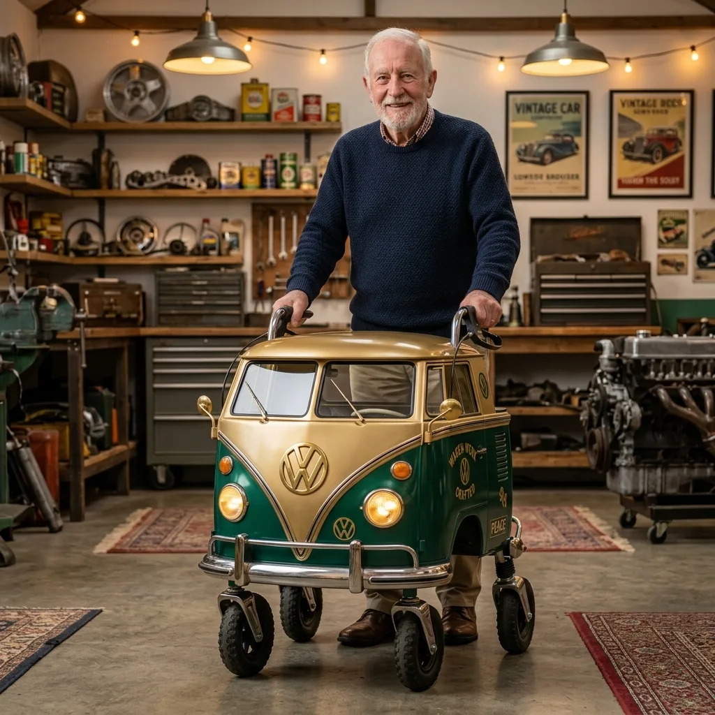 Embrace Unique Style and Enhanced Mobility with a Van Hippy Inspired Walker for Senior