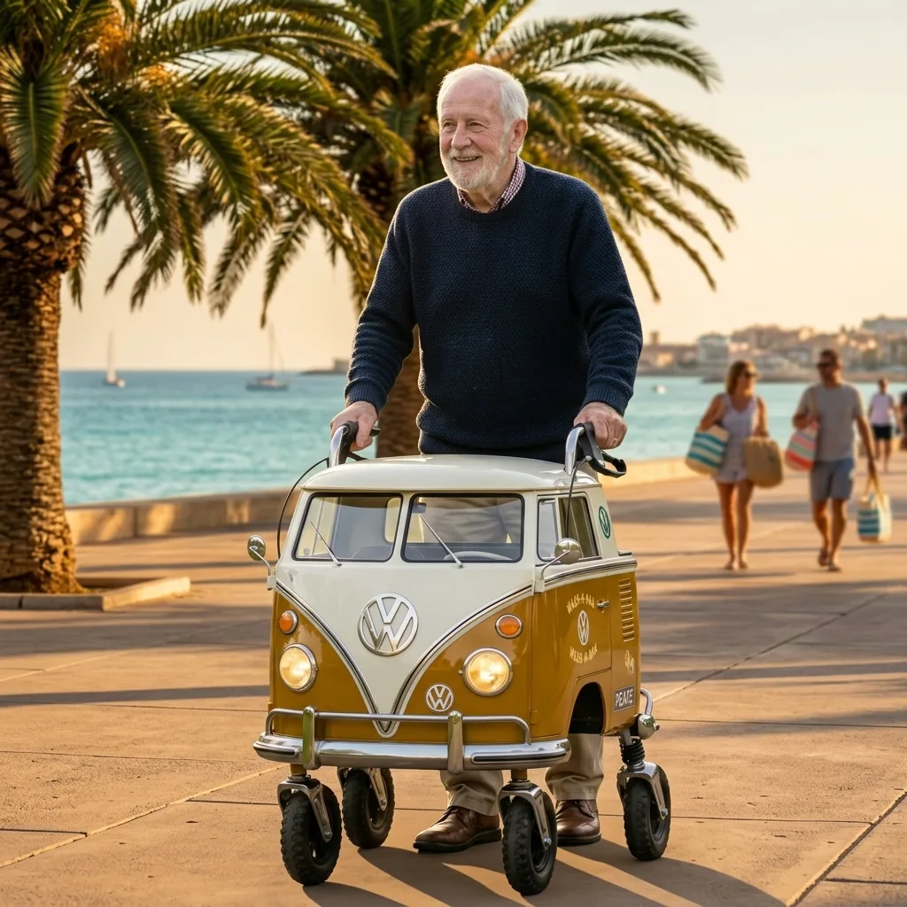 Embrace Unique Style and Enhanced Mobility with a Van Hippy Inspired Walker for Senior